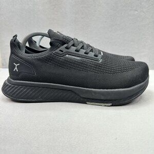 Flux Adapt Runner Mens Size 9 Shoes Triple Black Waterproof Zero Drop EUC